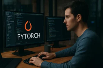 output1 PyTorch is an open-source deep learning framework offering dynamic computation graphs, easy-to-use tensor operations, GPU acceleration, and tools for rapid model building, training, and deployment in research and production.